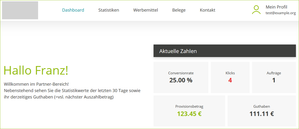 Das Affiliate-Partnerportal
