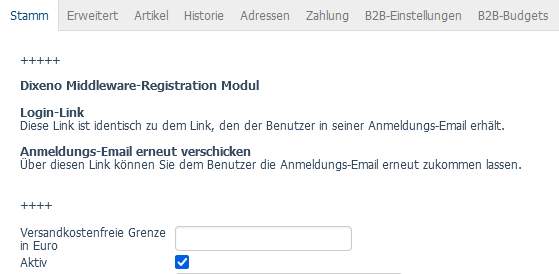 Registrierungs-E-Mail erneut versenden