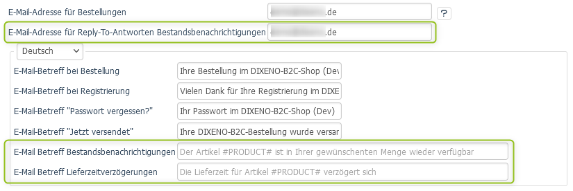 Betreff der Benachrichtigungs-E-Mail
