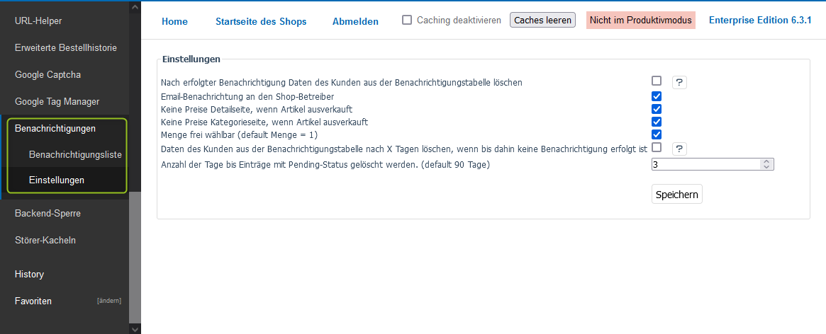 Überblick über das Benachrichtigungsmodul