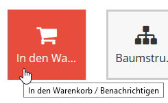 Widget In den Einkaufskorb / Benachrichtigen