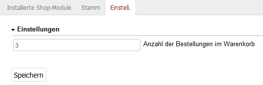 Modul-Einstellungen