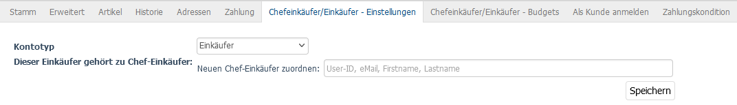 Einkäufer im OXID-Backend
