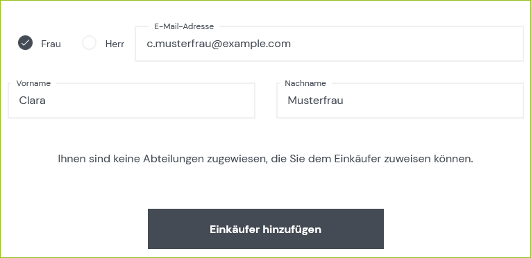 Einkäufer im Shop