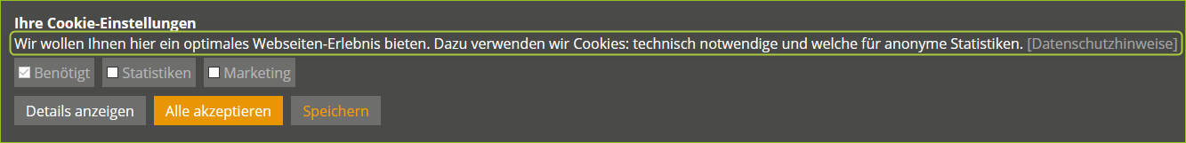 Erklärungstext im Cookie-Banner