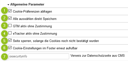 Moduleinstellungen