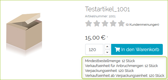 Bestellvariante 1: Preisaufschlag UVE