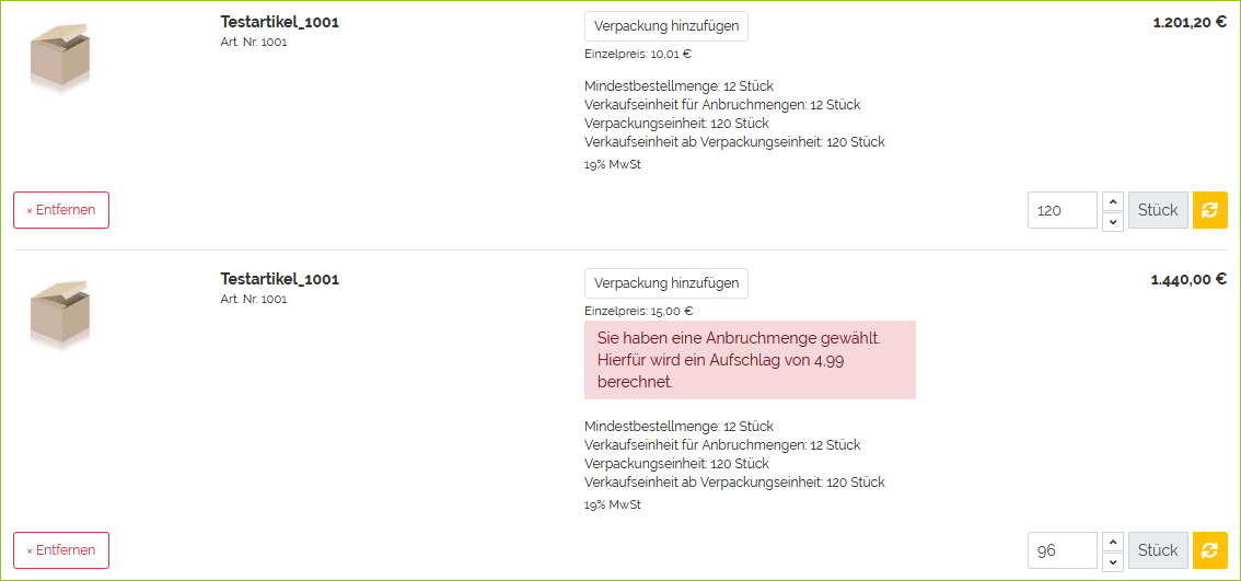 Auswirkungen Beispiel 1