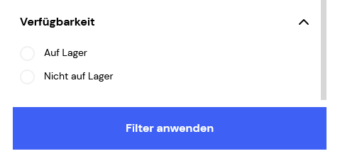 Verfügbarkeitsfilter im Frontend