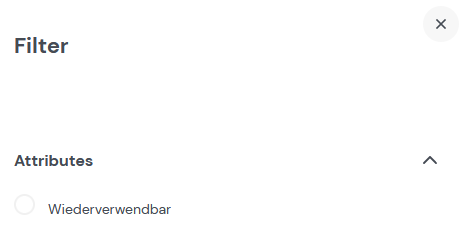 Weitere Filtermöglichkeiten Frontend Attribute