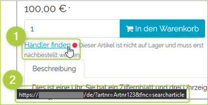 Externe Links im Shop-Frontend