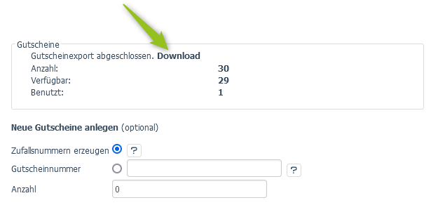 Download der Gutscheine