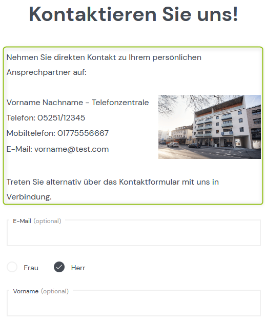 Ansprechpartner im Shop