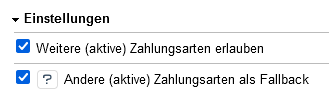 Modul-Einstellungen