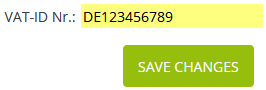 Edit VAT ID