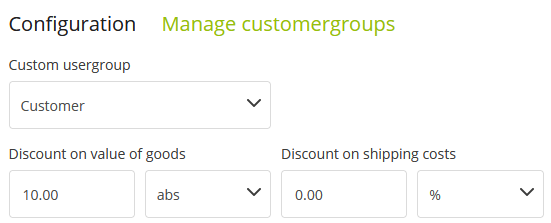 Discount on value of goods