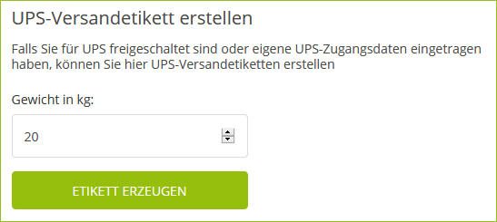 Paketgewicht