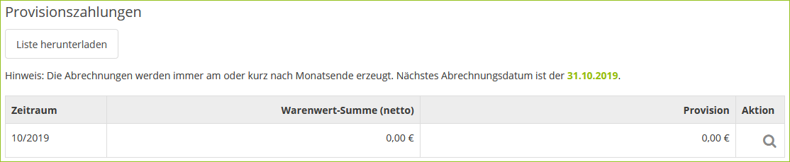 Provisionszahlungen