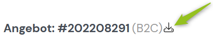 Angebot als JSON-Datei herunterladen