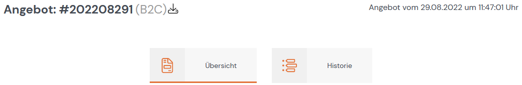 Angebot im Detail