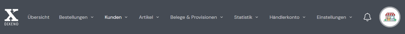 Funktionen des Hauptmenüs