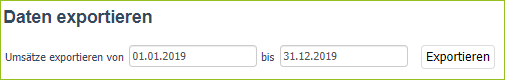 Daten exportieren