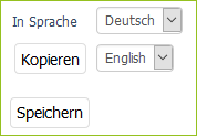 Servicenachricht in einer anderen Sprache