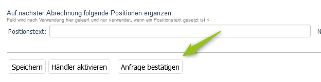 Anfrage bestätigen