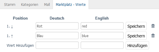 Werte für das neue Attribut definieren