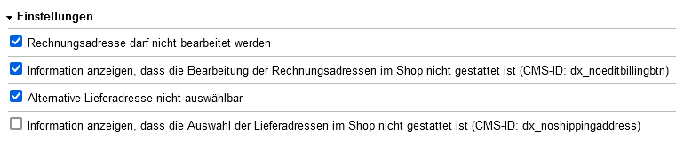 Modul-Einstellungen