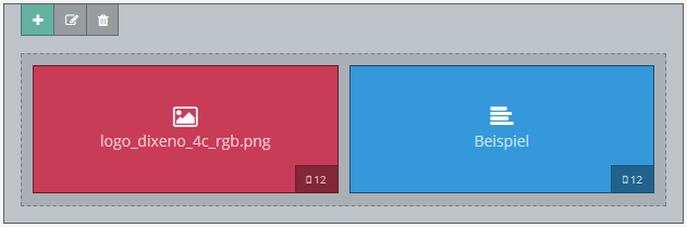 Widgets anordnen: Spalten