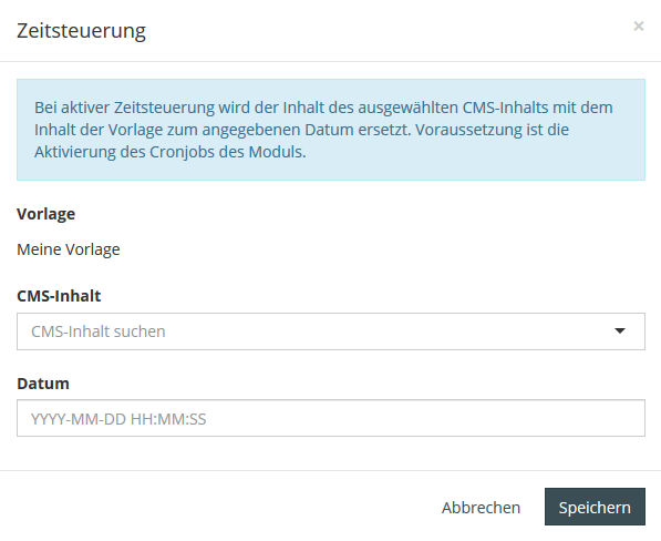 Vorlagen erstellen