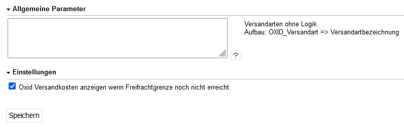 Modul-Einstellungen