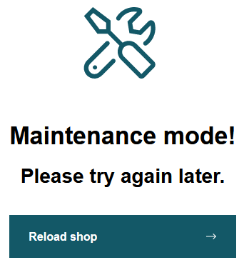 Neue Maintenance-Seite