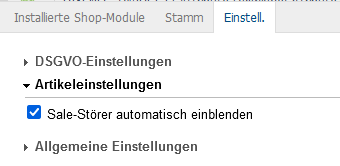 Neu-Störer automatisch aktivieren