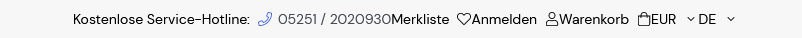 Einstellungen Header