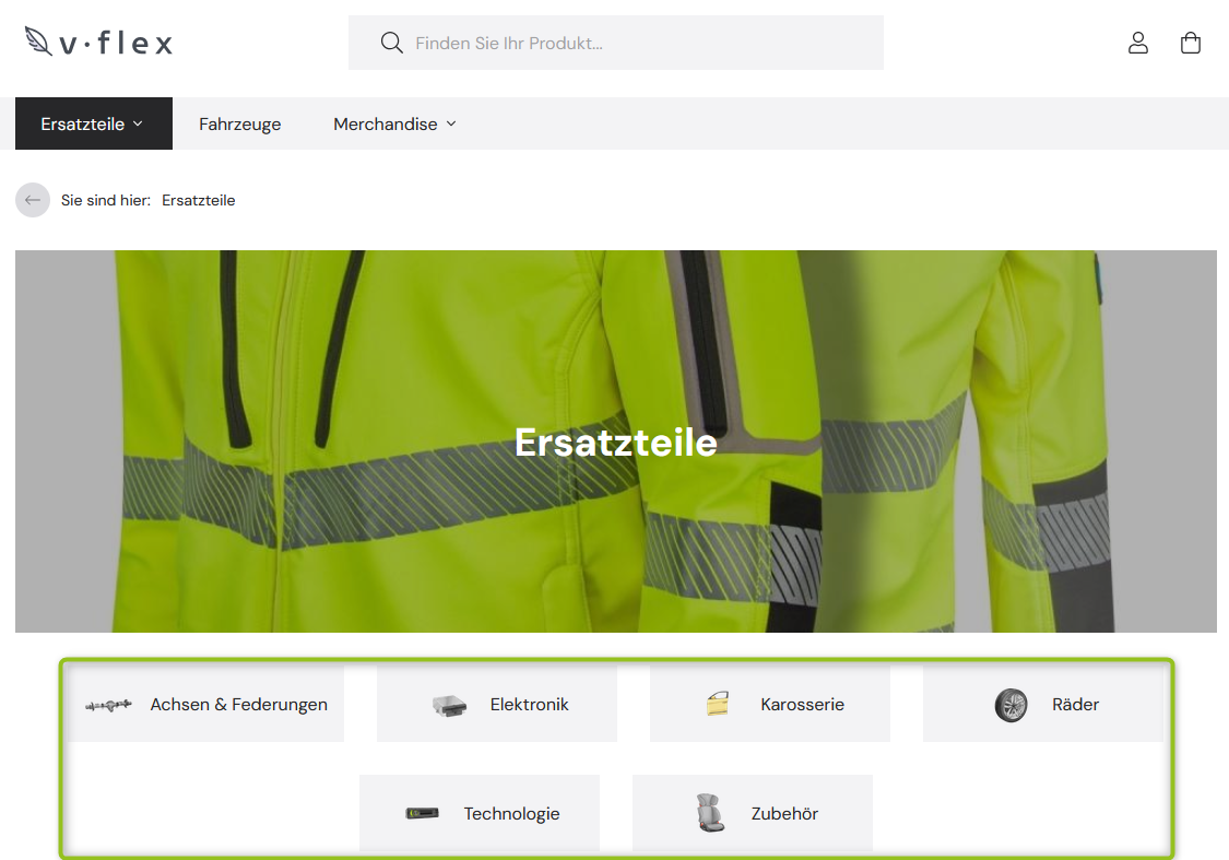 Sidebar mit Kategorien