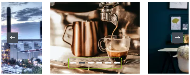 Widget Karussell mit Punkten