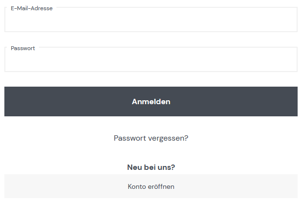 Widget Loginbox Ergebnis