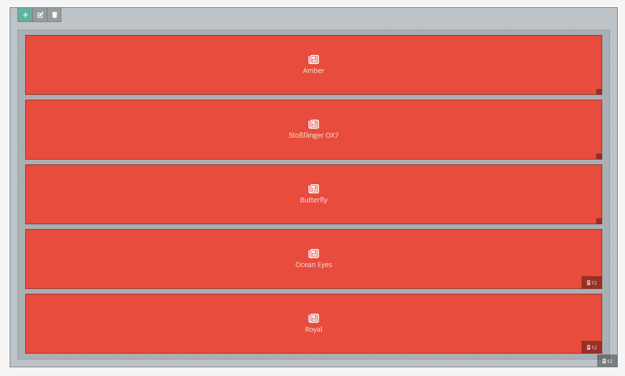 Zusätzliche Row mit Widgets in voller Breite